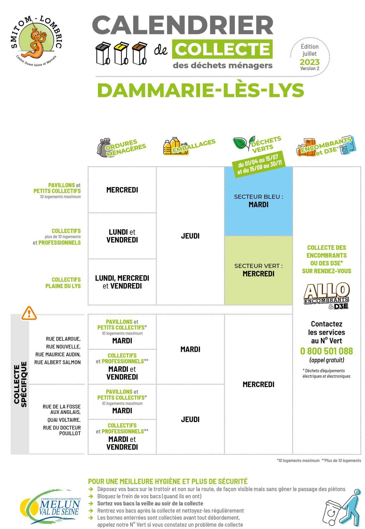 Calendrier de collecte
