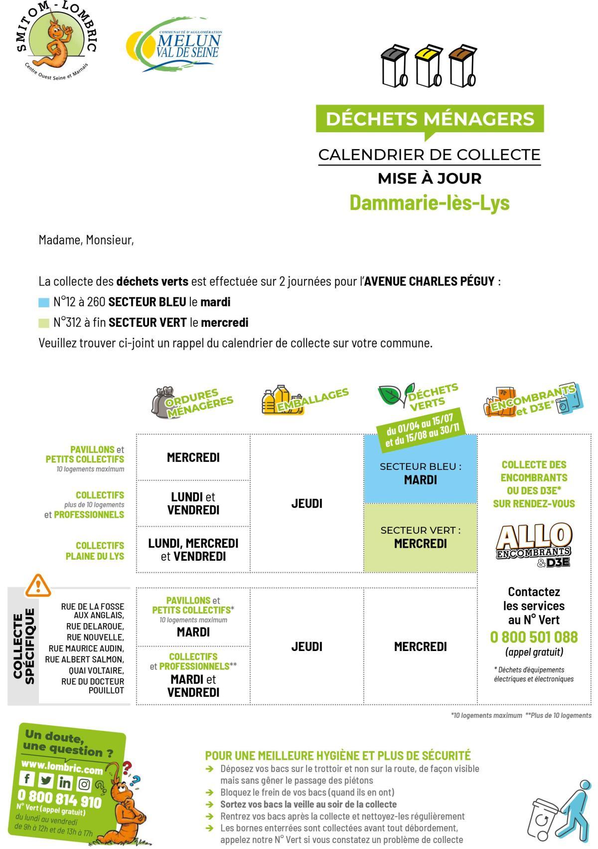 Calendrier de collecte
