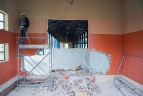 Les travaux ont débuté depuis le mois de novembre à la Halle du marché. 