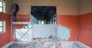 Les travaux ont débuté depuis le mois de novembre à la Halle du marché. 